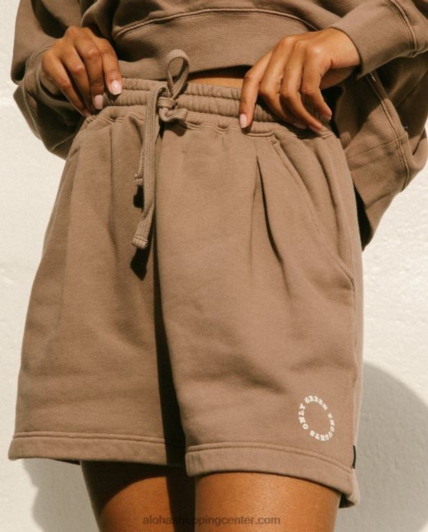 cappuccino - rjave bombažne kratke hlače ženske Alohas 0D4R8872