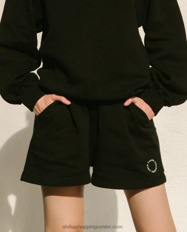 cappuccino - črne bombažne kratke hlače ženske Alohas 0D4R8871