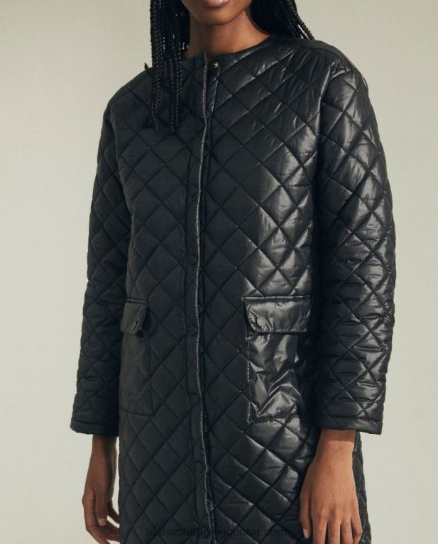 catnap - črna podložena jakna ženske Alohas 0D4R81008