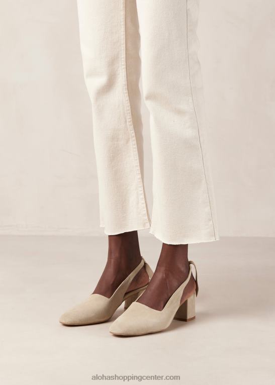 charlotte - bež copati iz semiša ženske Alohas 0D4R8383