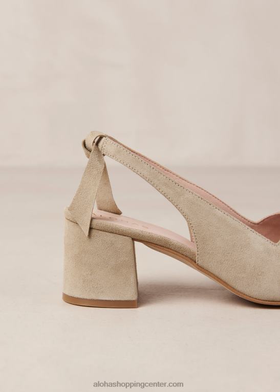 charlotte - bež copati iz semiša ženske Alohas 0D4R8383