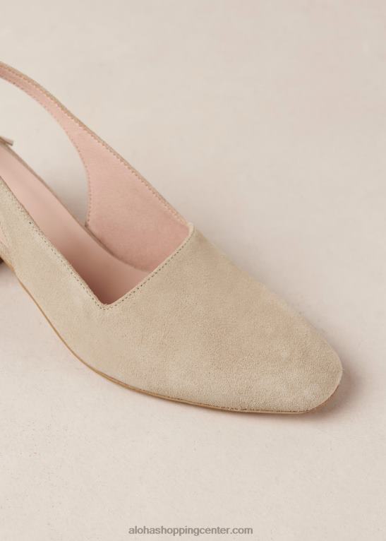 charlotte - bež copati iz semiša ženske Alohas 0D4R8383