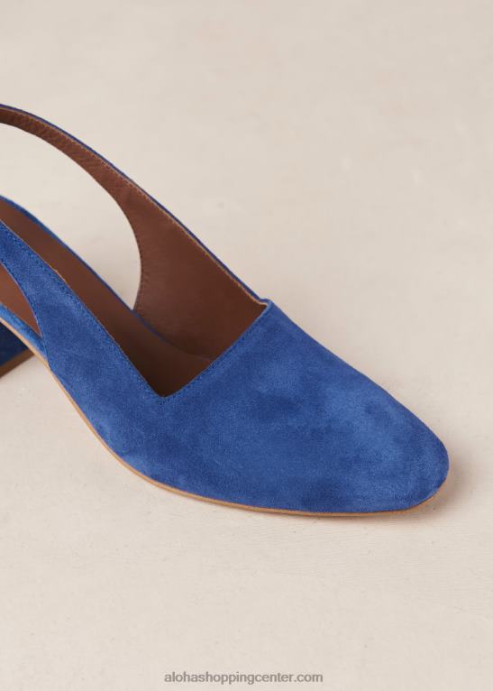 charlotte - modre suede copati ženske Alohas 0D4R8384