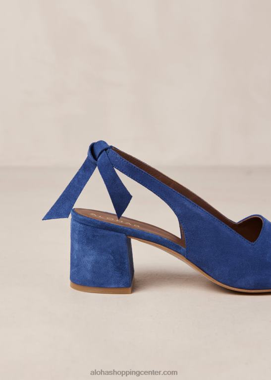 charlotte - modre suede copati ženske Alohas 0D4R8384