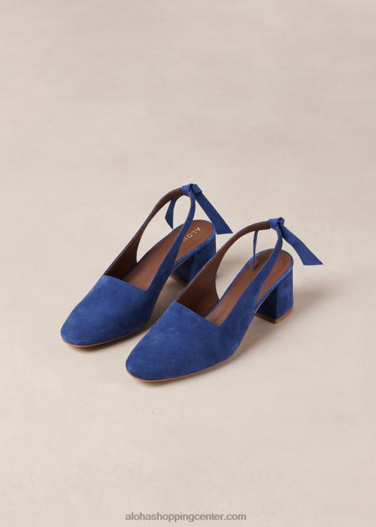 charlotte - modre suede copati ženske Alohas 0D4R8384