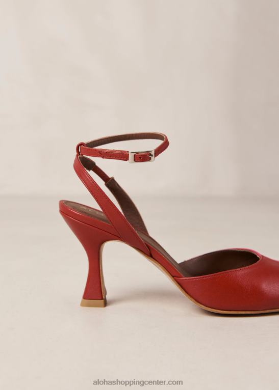 cinderella - rdeče in roza usnjene copate ženske Alohas 0D4R880