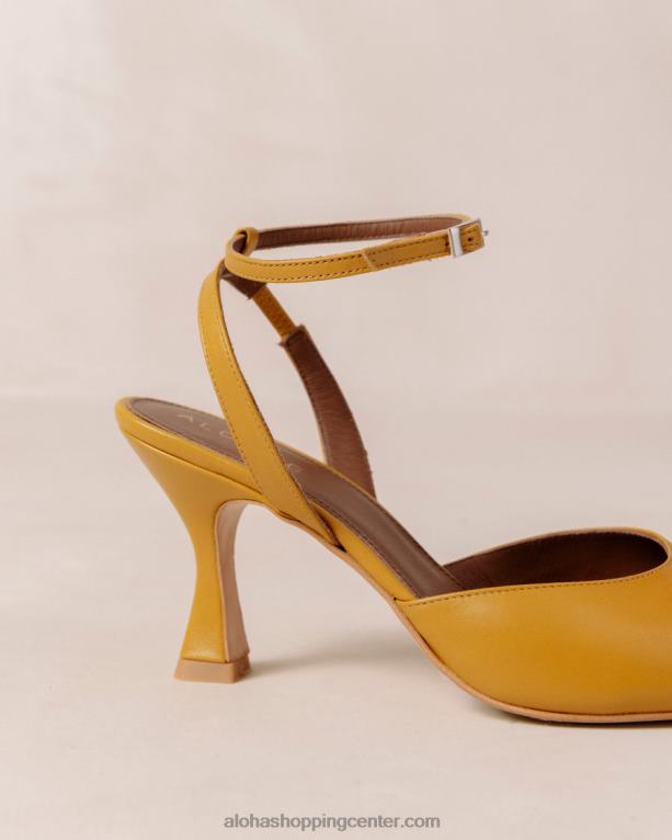 cinderella - rumene usnjene copate ženske Alohas 0D4R886