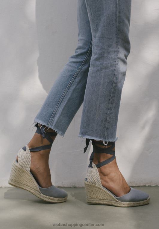 clara by day - sive platnene espadrile ženske Alohas 0D4R8437