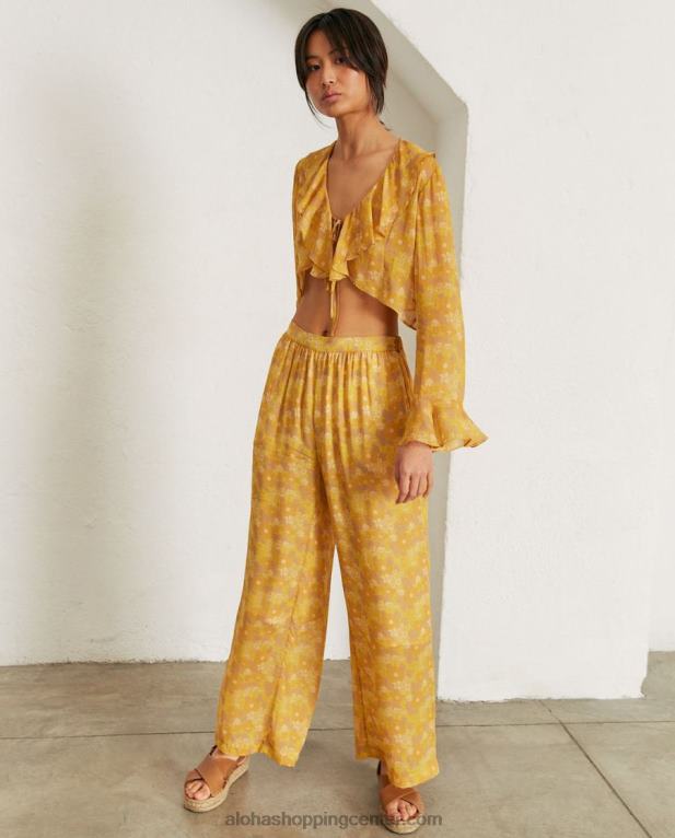 cliffhanger - rumene večbarvne hlače ženske Alohas 0D4R8822