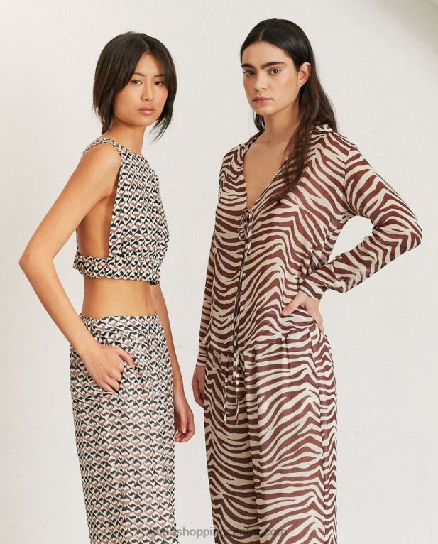 cliffhanger - črne in rjave hlače ženske Alohas 0D4R8820