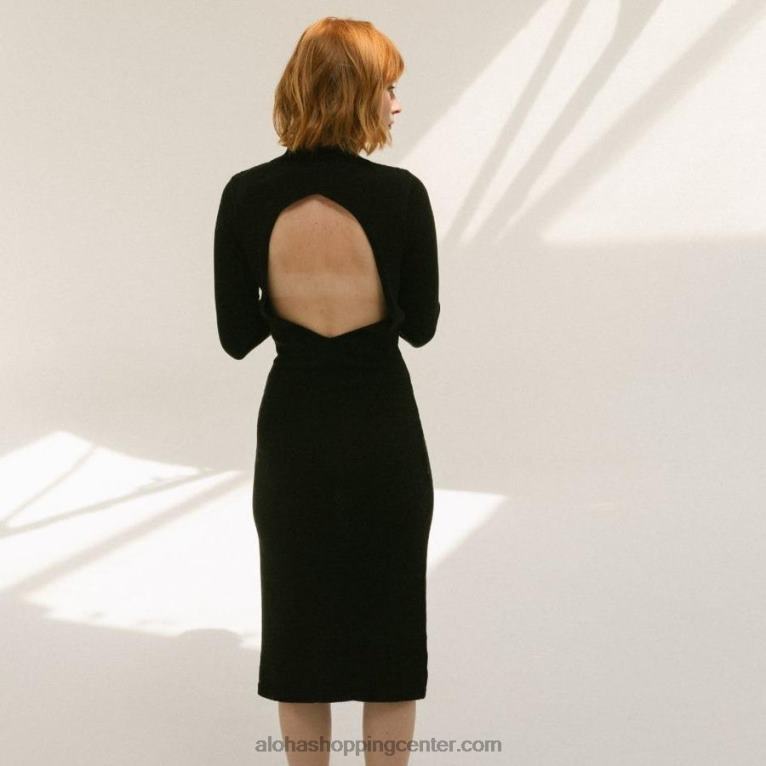 conquest - črna pletena obleka ženske Alohas 0D4R8874