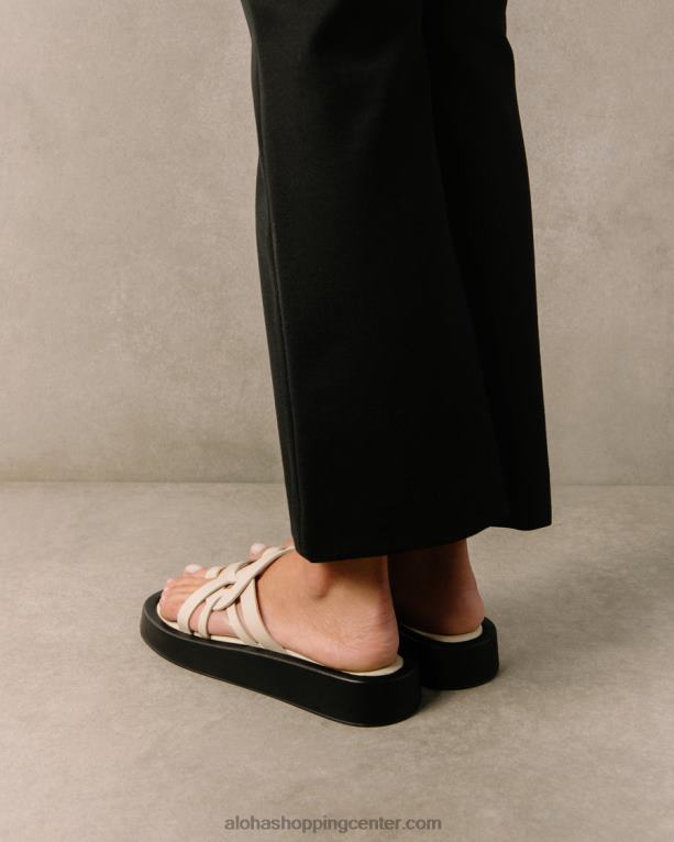 cool - beli usnjeni sandali ženske Alohas 0D4R8425