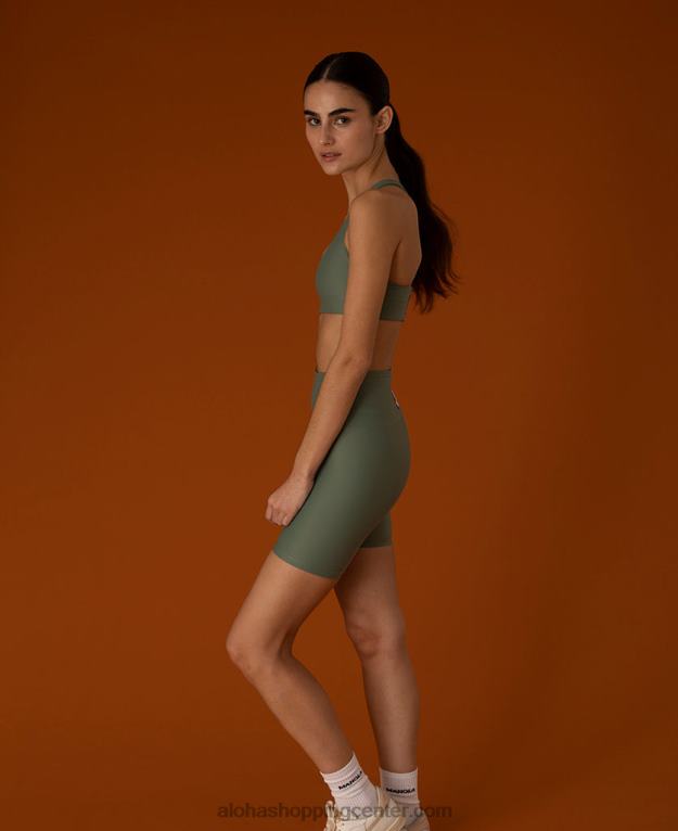 core kolesarske - zelene econyl kratke hlače ženske Alohas 0D4R8645