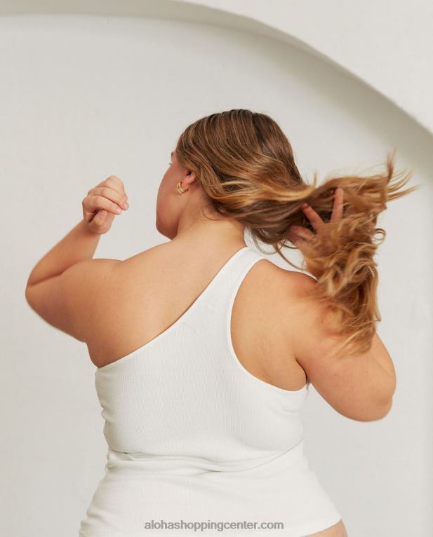 cortado - bel bombažni top ženske Alohas 0D4R8847