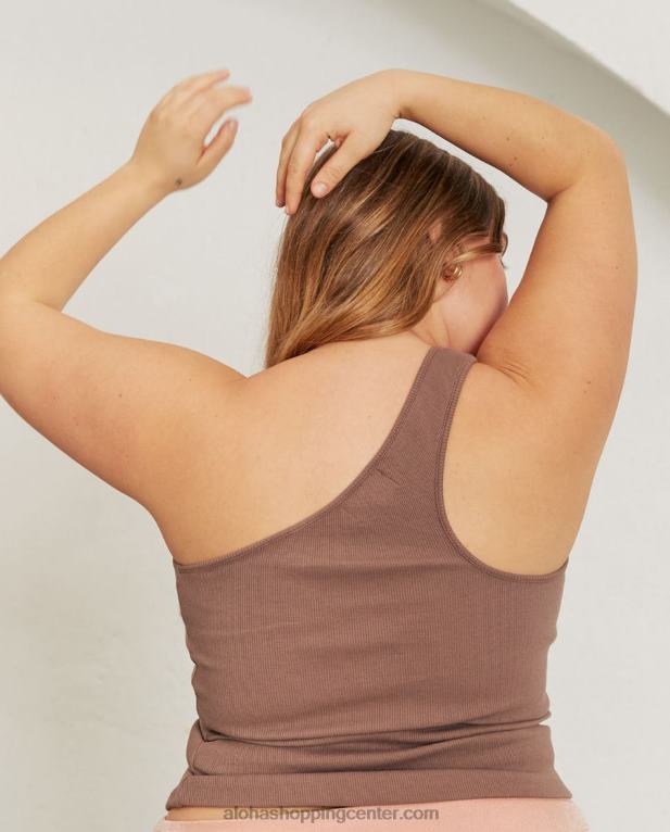 cortado - rjav bombažni vrh ženske Alohas 0D4R8846