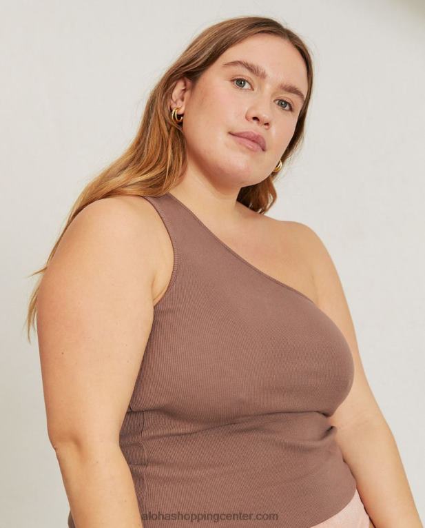 cortado - rjav bombažni vrh ženske Alohas 0D4R8846