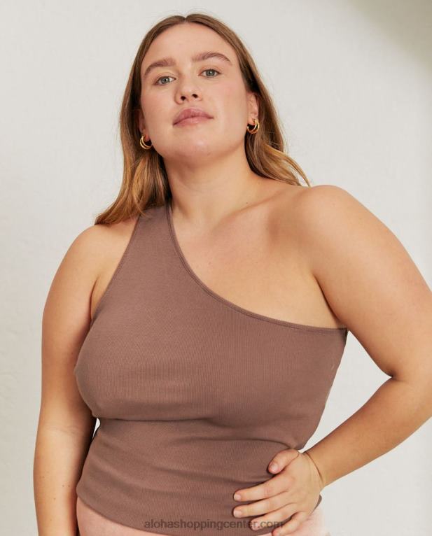 cortado - rjav bombažni vrh ženske Alohas 0D4R8846