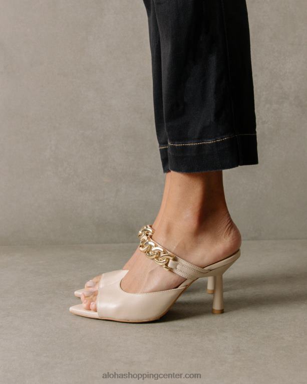 daisy - bele usnjene mule ženske Alohas 0D4R8534