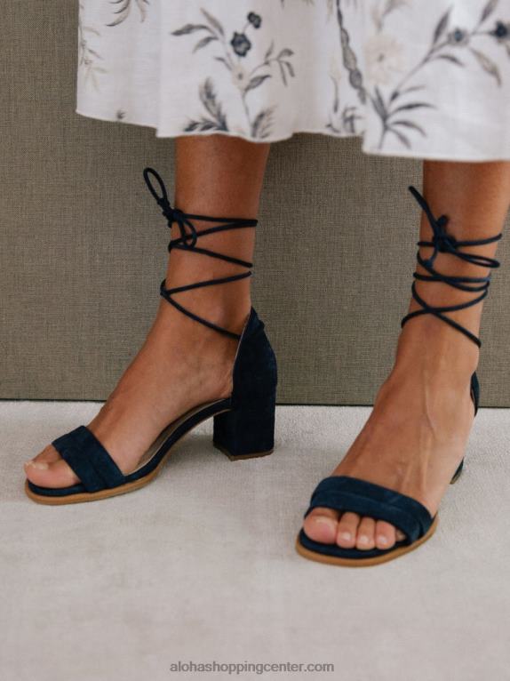 dakota - modri sandali iz semiša ženske Alohas 0D4R8249