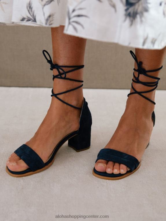 dakota - modri sandali iz semiša ženske Alohas 0D4R8249