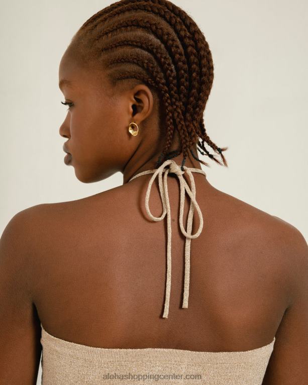 dancefloor glim - bela pletena obleka ženske Alohas 0D4R8804