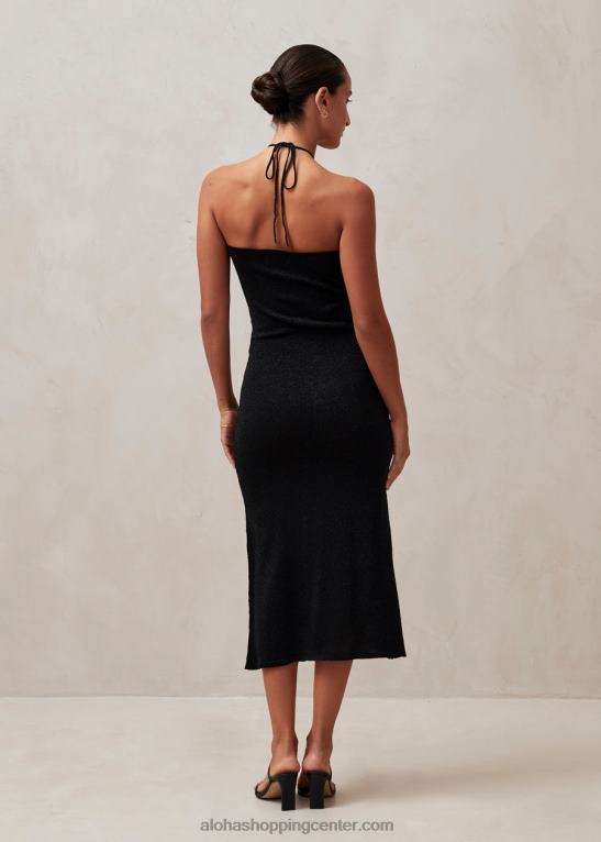 dancefloor glim - črna pletena obleka ženske Alohas 0D4R8803