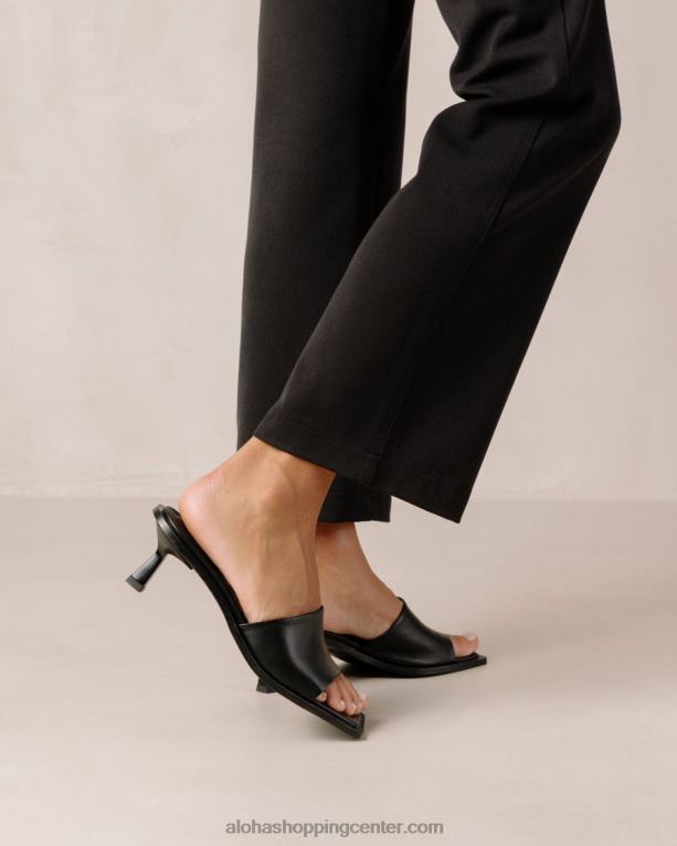 daphne - črni usnjeni sandali ženske Alohas 0D4R8589