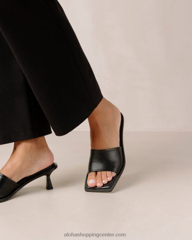 daphne - črni usnjeni sandali ženske Alohas 0D4R8589