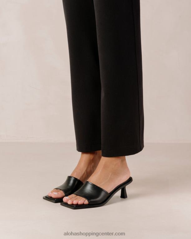 daphne - črni usnjeni sandali ženske Alohas 0D4R8589