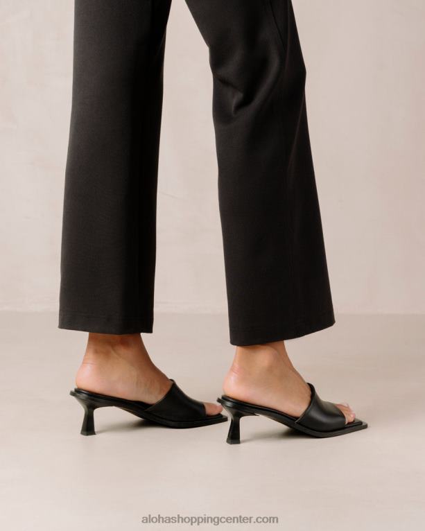 daphne - črni usnjeni sandali ženske Alohas 0D4R8589