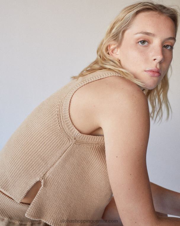 domače - rjav pleten top ženske Alohas 0D4R8907