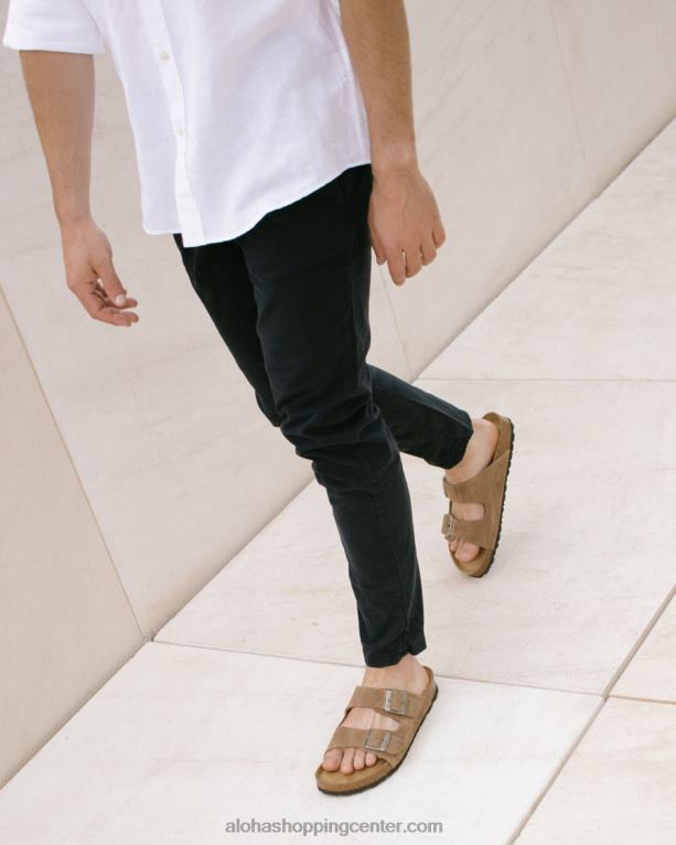 domači pašček - rjavi usnjeni sandali ženske Alohas 0D4R8564