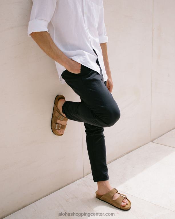 domači pašček - rjavi usnjeni sandali ženske Alohas 0D4R8564