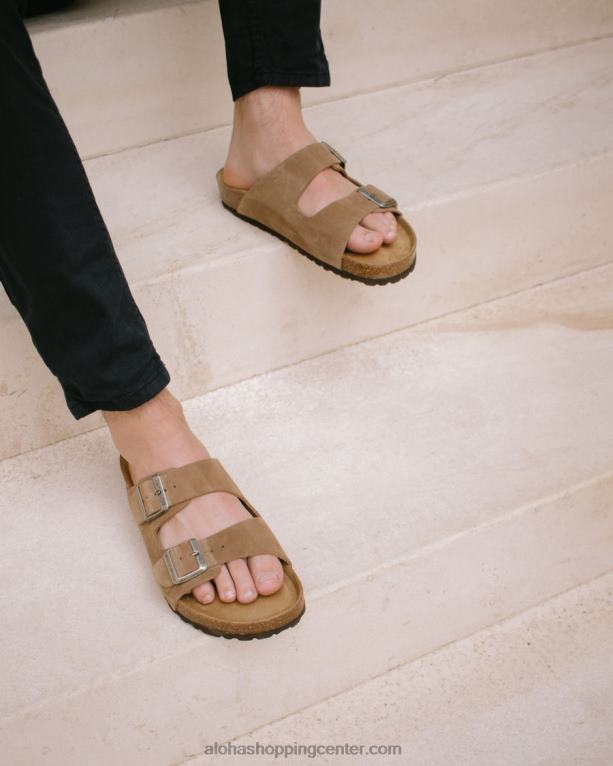 domači pašček - rjavi usnjeni sandali ženske Alohas 0D4R8564