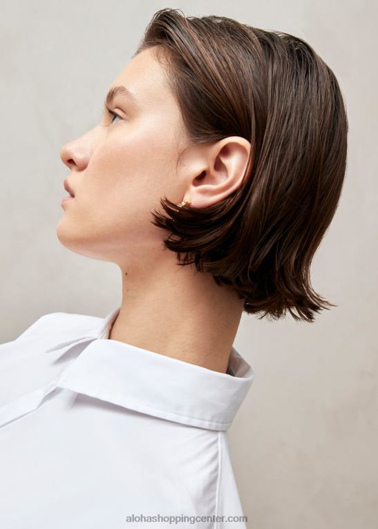 domenica - bela bombažna srajca ženske Alohas 0D4R8626