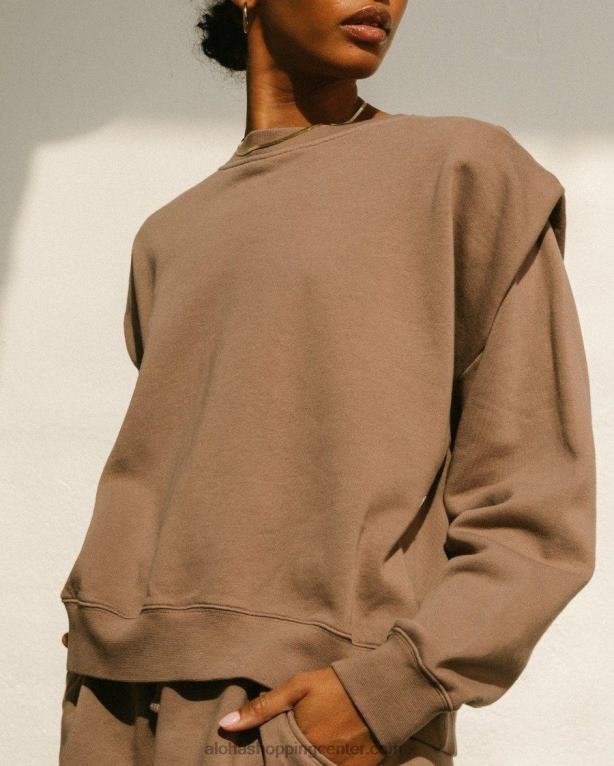 doppio - rjav bombažni vrh ženske Alohas 0D4R81000