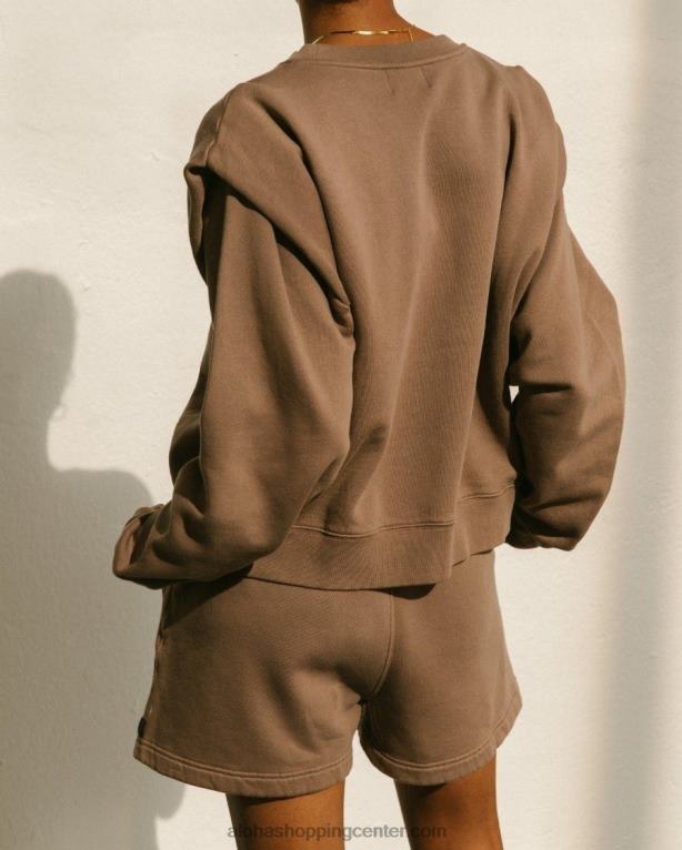 doppio - rjav bombažni vrh ženske Alohas 0D4R81000