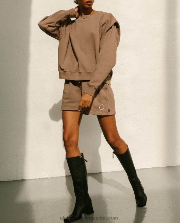 doppio - rjav bombažni vrh ženske Alohas 0D4R81000