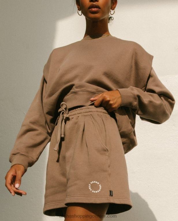 doppio - rjav bombažni vrh ženske Alohas 0D4R81000