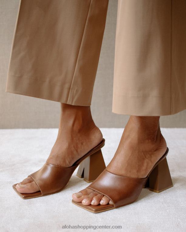 dune - rjavi usnjeni sandali ženske Alohas 0D4R8488