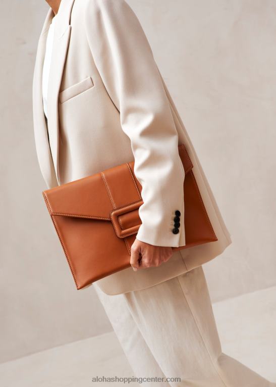 e - rjava usnjena torbica ženske Alohas 0D4R81211