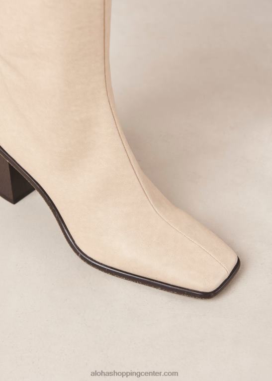 east - bež veganski usnjeni škornji ženske Alohas 0D4R846