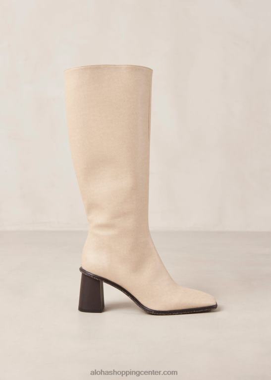 east - bež veganski usnjeni škornji ženske Alohas 0D4R846