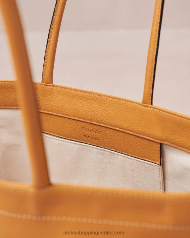 f - rumena usnjena torbica ženske Alohas 0D4R81094