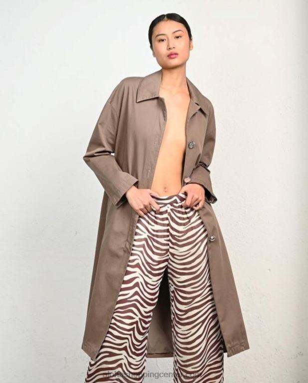 flash - rjava bombažna jakna ženske Alohas 0D4R81007