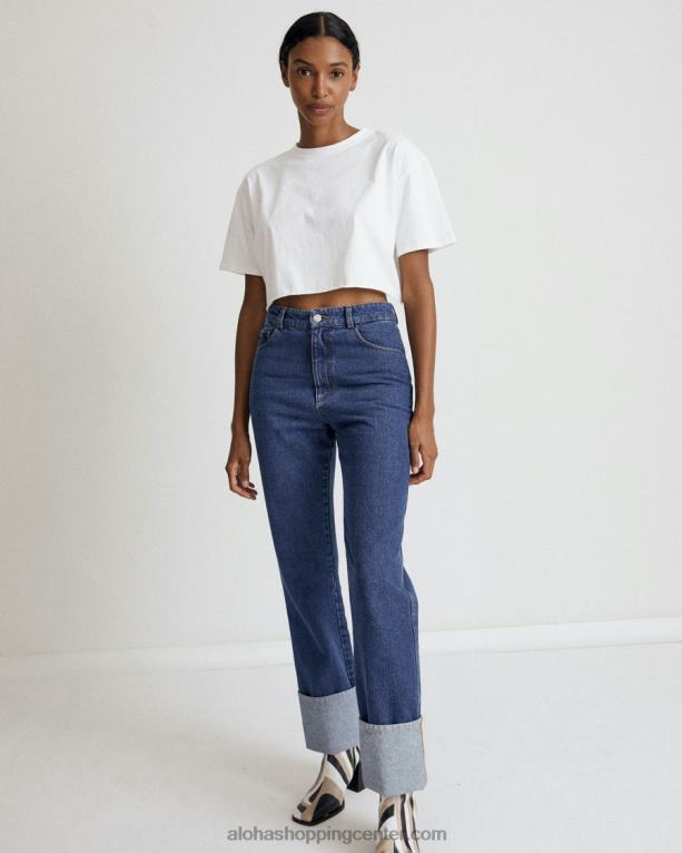 fly - bela bombažna majica s kratkimi rokavi ženske Alohas 0D4R8784