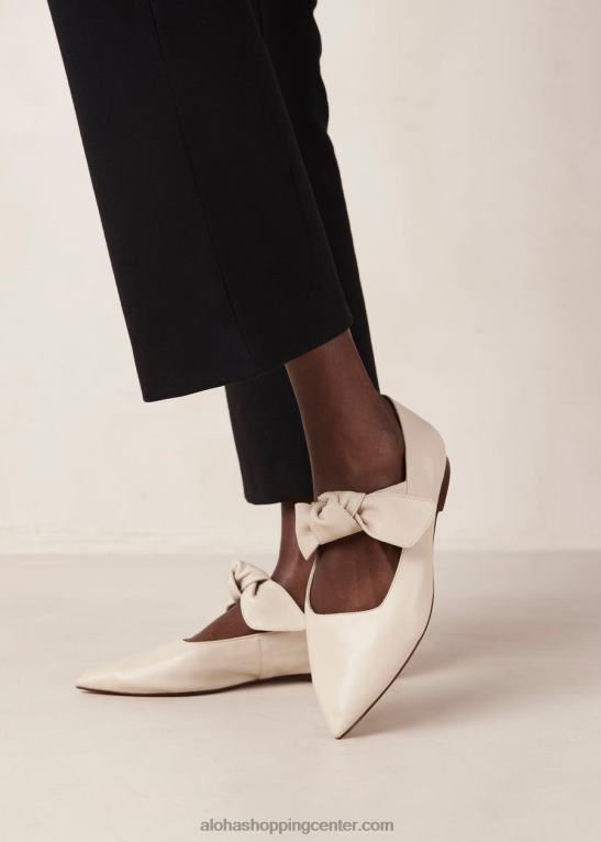 fossil - bele usnjene balerinke ženske Alohas 0D4R8289