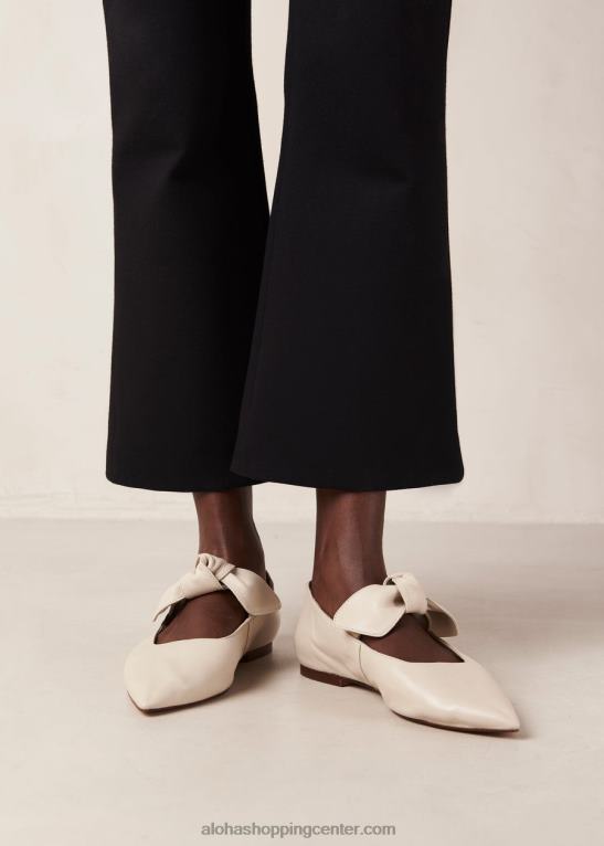 fossil - bele usnjene balerinke ženske Alohas 0D4R8289