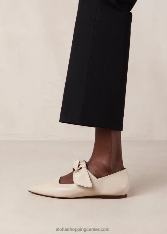 fossil - bele usnjene balerinke ženske Alohas 0D4R8289