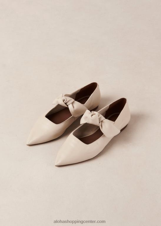 fossil - bele usnjene balerinke ženske Alohas 0D4R8289